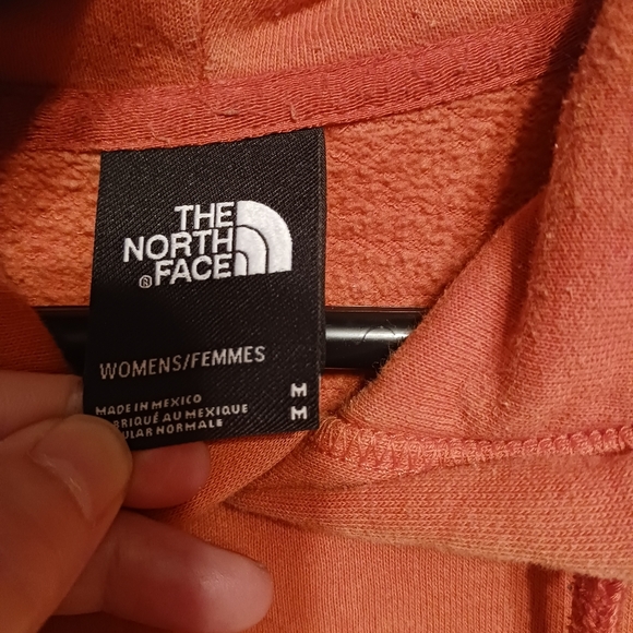 The North Face Orange Hooded Pullover Sweatshirt Ladies Medium Gorpcore Grunge - Picture 3 of 5